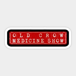 vintage retro plate Old Crow Medicine Show Sticker